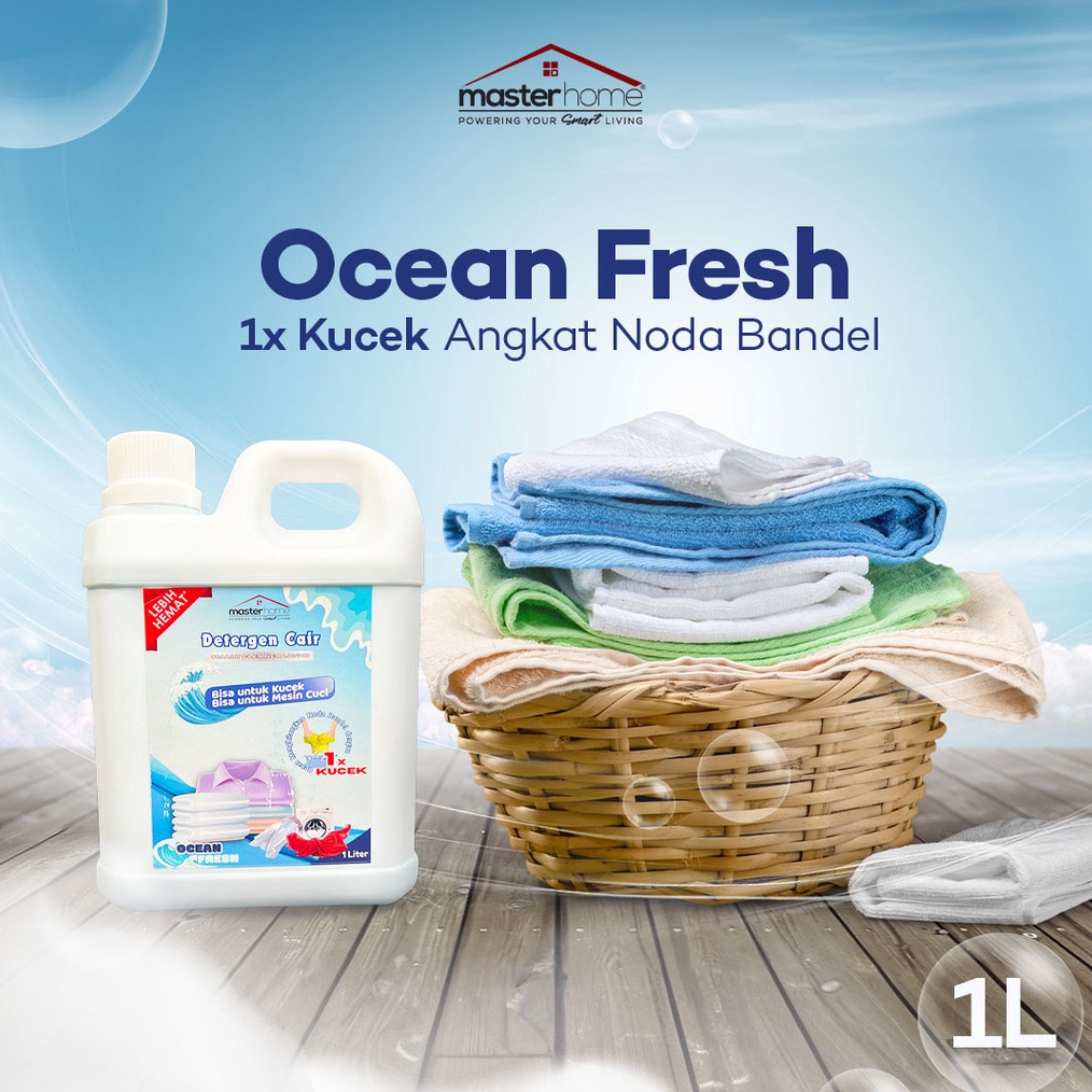 Masterhome Deterjen Cair Laundry 1 Liter Detergen Laundry Pembersih Pakaian dan Penghilang Noda