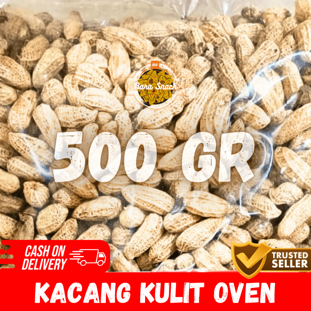 

[ 500gr ] Kacang Kulit Oven Super Premium / Camilan Snack Kiloan Murah -B