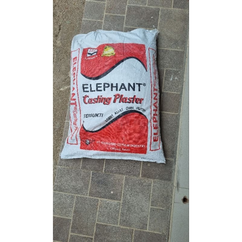 Casting gipsum elephant / casting gypsum elephant / kasting gipsum harga per kg