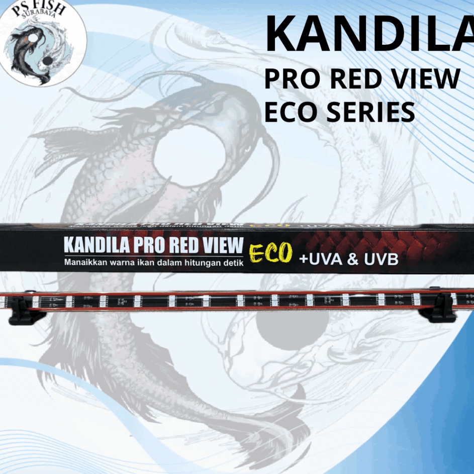 Paling Berkualitas  Kandila Pro Red View Eco Series T4 WRGB Lampu Celup Aquarium  UVA UVB  PS FISH