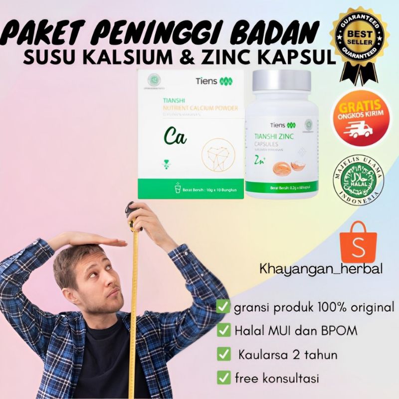 Susu Peninggi Badan Remaja Usia 12 13 14 15 16 18 19 20 Tahun Keatas Suplemen Tiens Nutrient Calcium