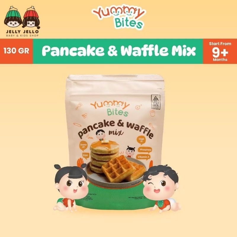 

YUMMY BITES Pancake & Waffle Mix - Tepung Premix Pancake Waffle Kids Friendly