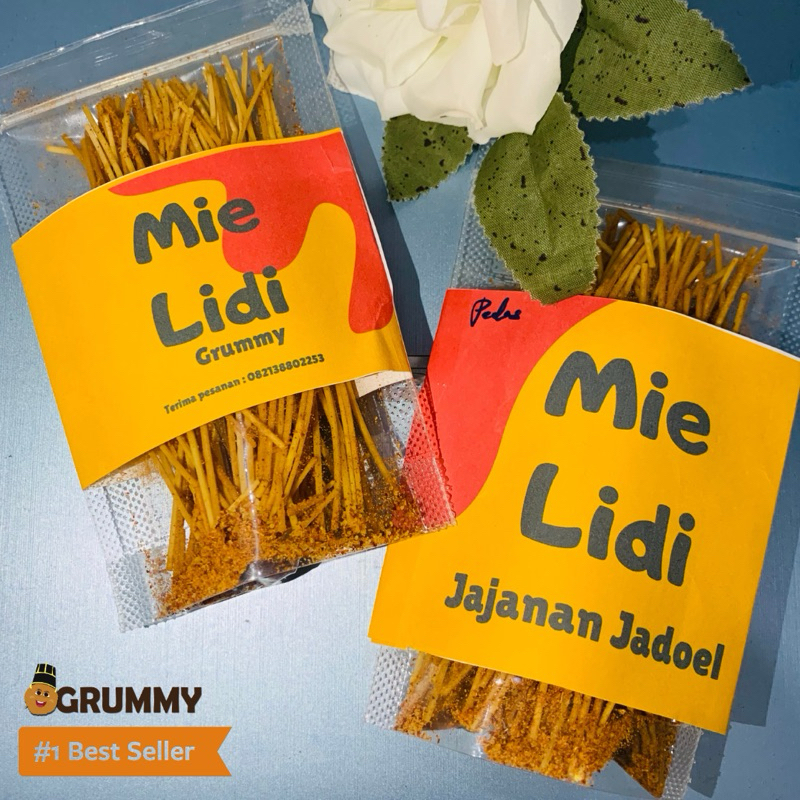 

Mie Lidi Pouch Grosir/Mie Lidi pouch jajanan jadoel/Mie lidi jajanan/cemilan mie lidi