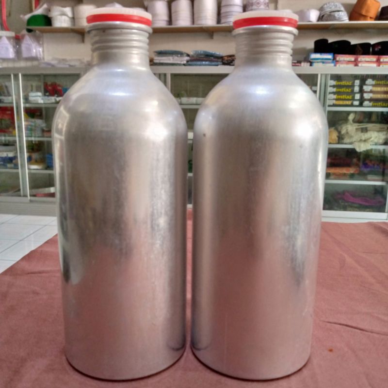 Botol Kaleng Parfum Bekas 500ml Kondisi 95% Sudah bersih Luar dalam