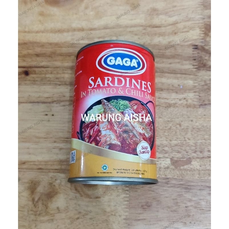 

Sardines Sarden Kaleng Gaga Saus Tomat dan Cabe 425 gr