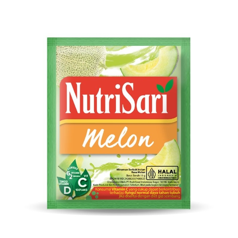 

Nutrisari Rasa Melon isi 10 sachet /minuman saset