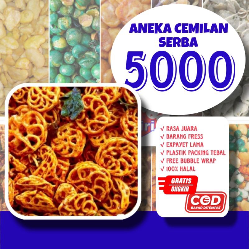 

kerupuk seblak pedas /aneka cemilan serba 5000/snack serba 5k