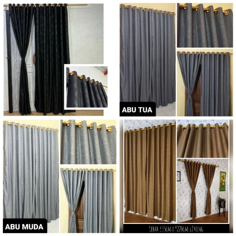 GORDEN ABU TUA ABU MUDA HITAM PUTIH POLOS EMBOSS WARNA ABU MUDA SILVER GORDYN MINIMALIS TERBARU HORD