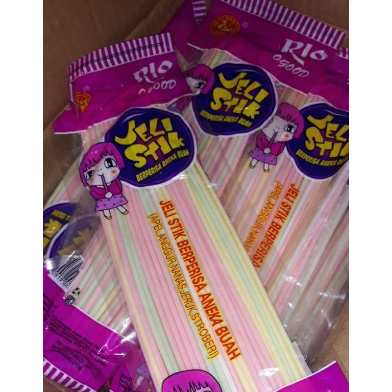 

grosir snack murah Jelly stik superlong - Permen jadul Jelly Stik Jumbo Aneka Rasa - Pack isi 50pcs