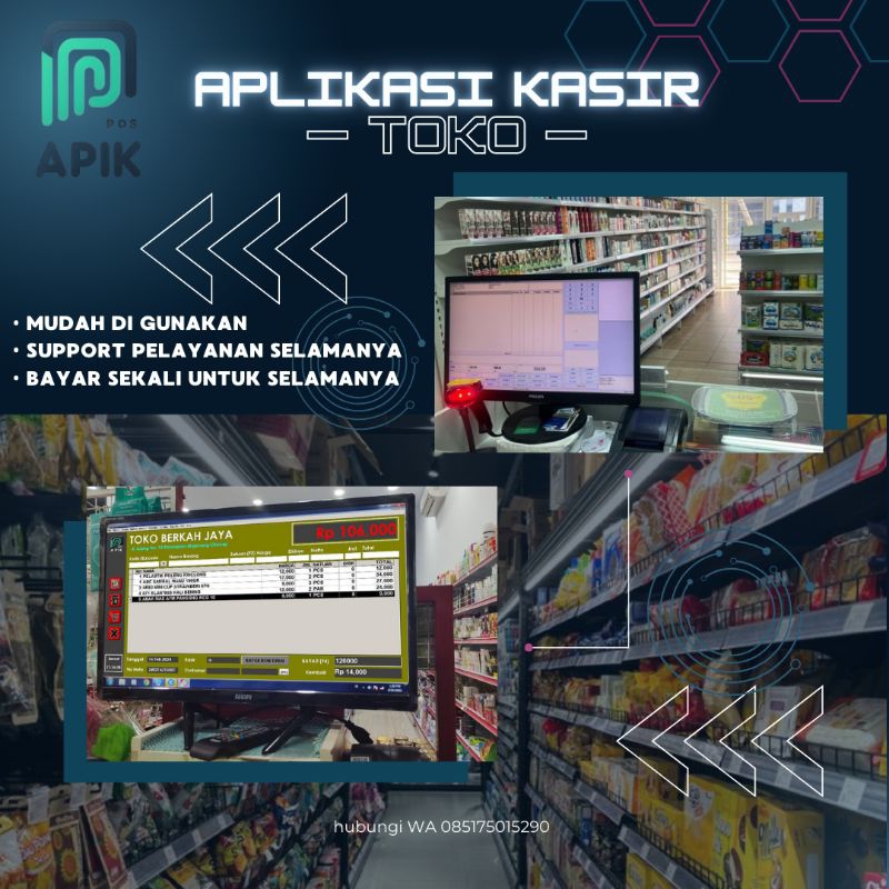 JASA PEMBUATAN APLIKASI KASIR TOKO OFFLINE desktop pc Software mudah murah simple