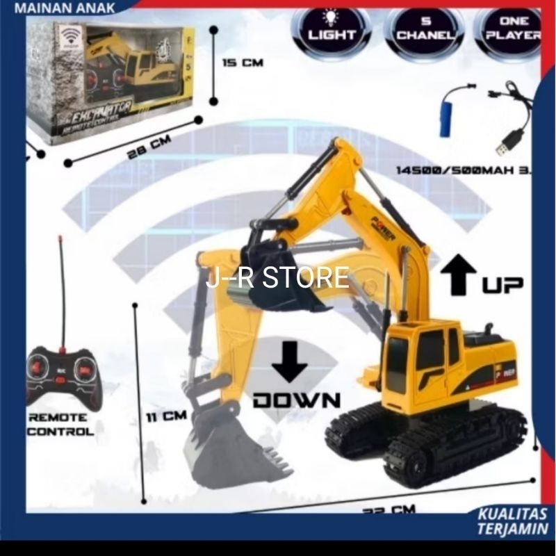 MAINAN ANAK MOBIL REMOT BEKO / MAINAN MOBIL BEKO REMOT / MAINAN ANAK LAKI LAKI MOBIL REMOT KONTRUKSI