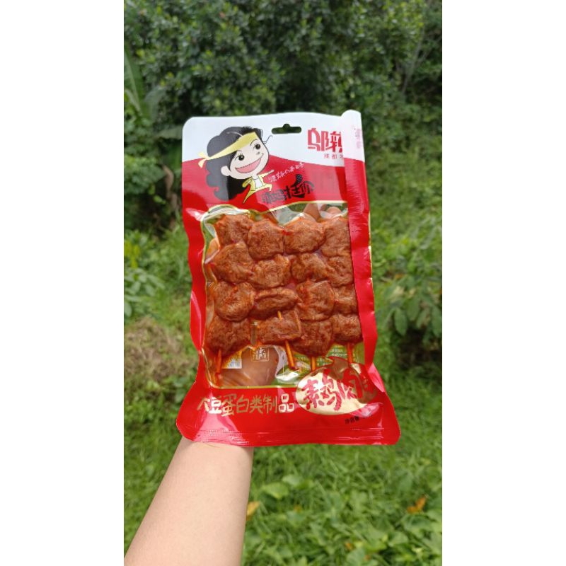 

La Tiao / Viggie Chicken / Latiao / Spicy stick / spicy strip /Kembang Tahu /Cemilan Latiao Snack