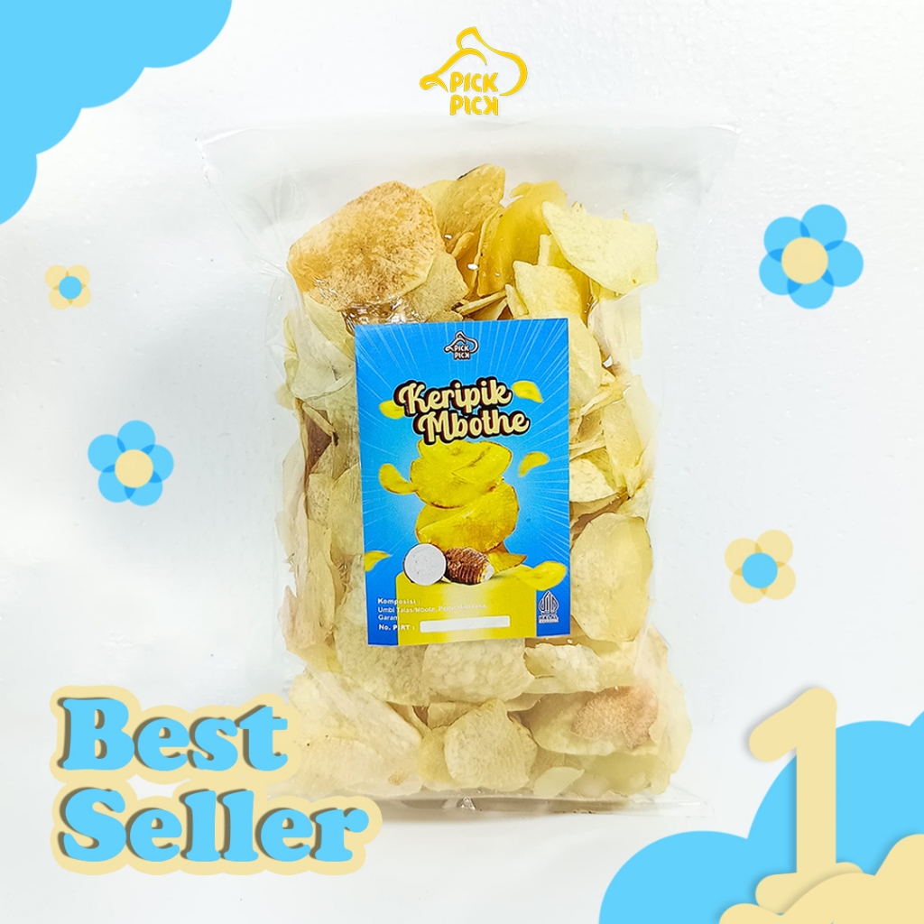 

Keripik Mbote | Best Seller | Keripik Talas | 200gram PICKPICK Camilan