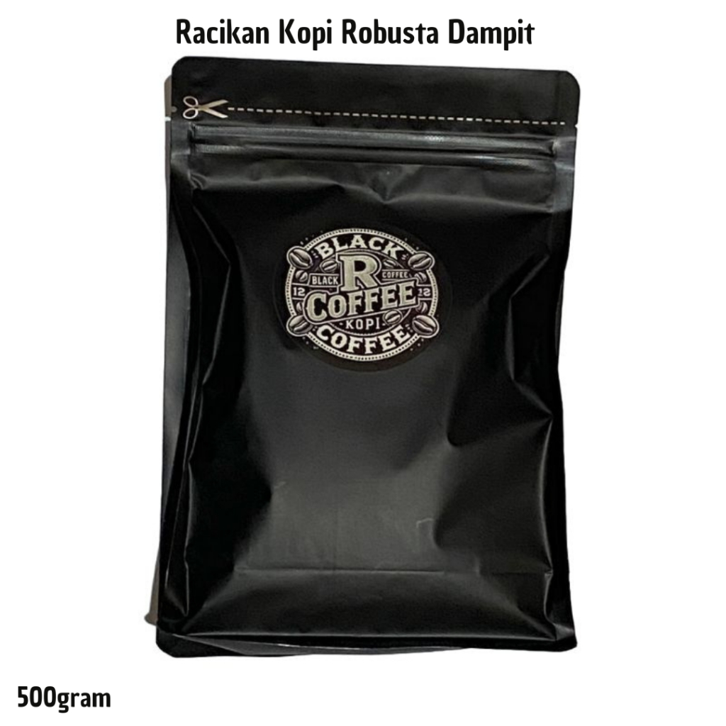 

Racikan Kopi Robusta Dampit Bubuk Hitam 500gram R Coffee Cita Rasa Pahit Nikmat