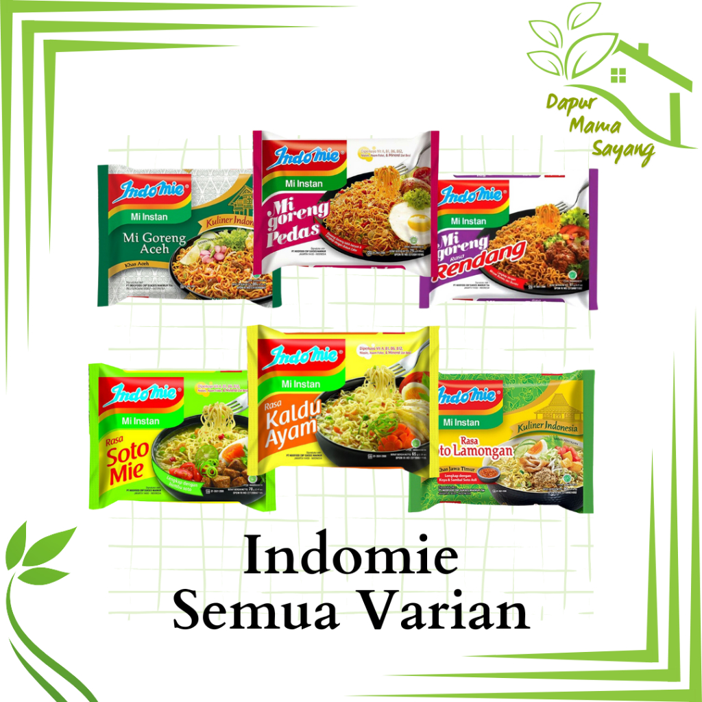 

Indomie Semua Varian Rasa / indomie / mie kuah / mie goreng / mie instan / semua rasa