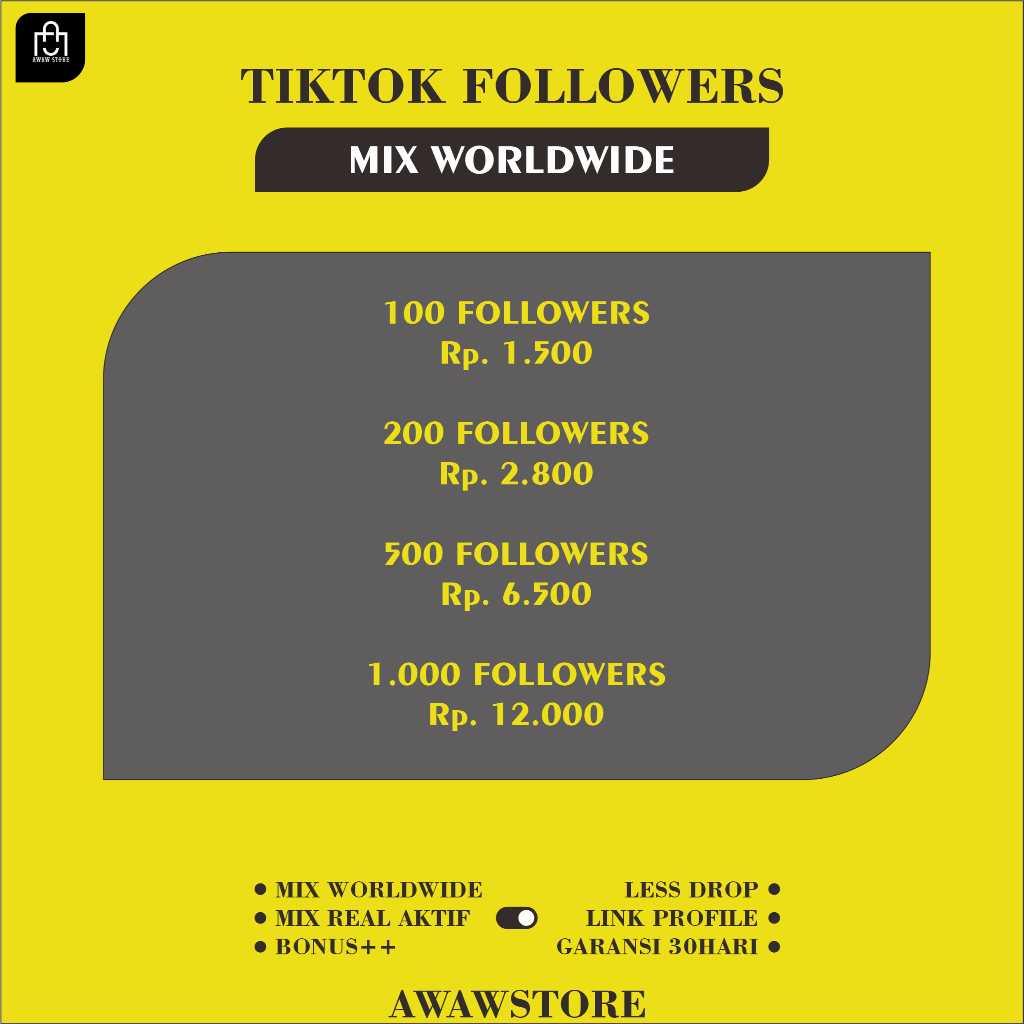 TikTok Followers Pengikut Tiktok
