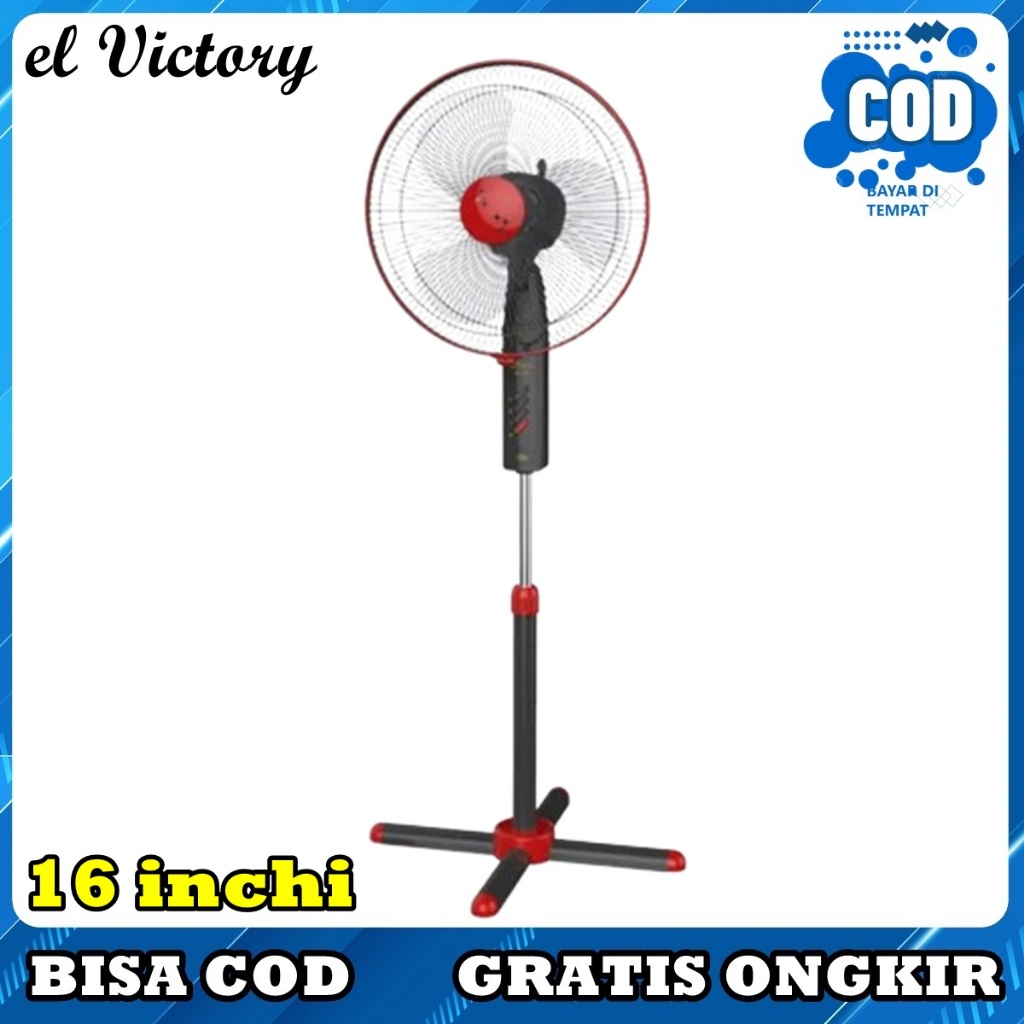 Stand Fan MASPION EX160S Kipas Angin Berdiri 16 inchi Body Kokoh Bergaransi