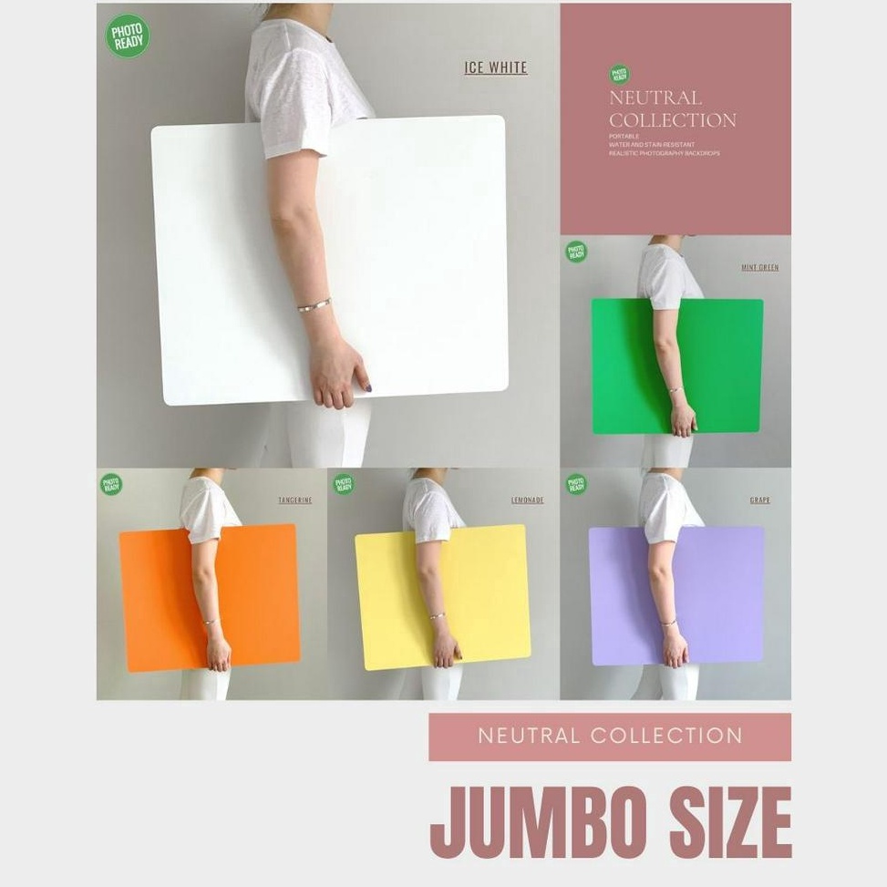 Terlaris JUMBO NEUTRAL COLLECTION  ALAS FOTO BOARD PHOTOREADY BACKGROUND FOTO MAKANAN PROPS MARMER B