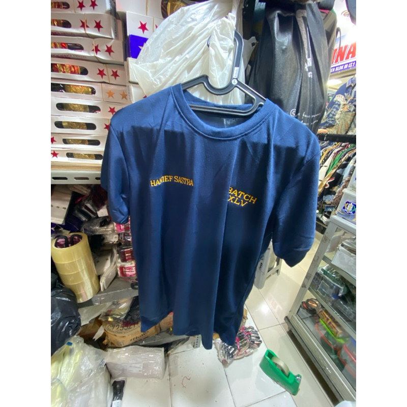 kaos pdo untuk taruna ptdisttd warna biru dongker lengakap dengan bordir
