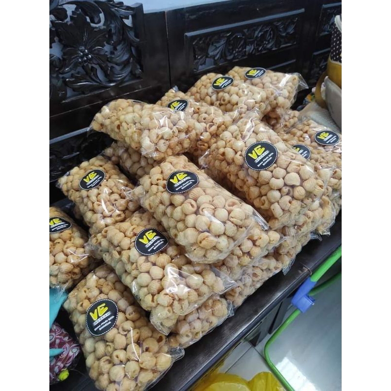 

Okrik krupuk keong rasa bawang homemade (500g)