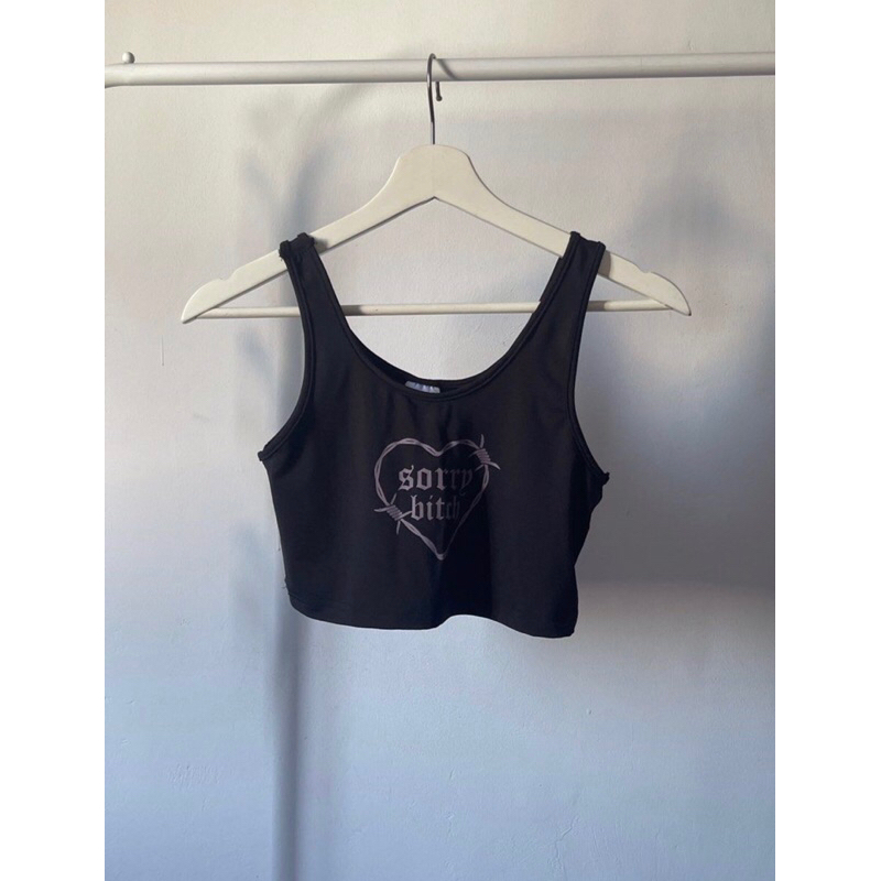 sorry not sorry bitch tank top