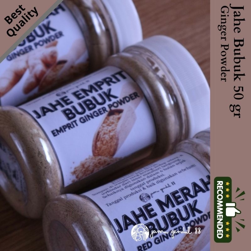 

Jahe Bubuk - Ginger Powder - High Quality Spice by Jamu Gendul 88 - Jahe Merah Emprit Gajah Bubuk