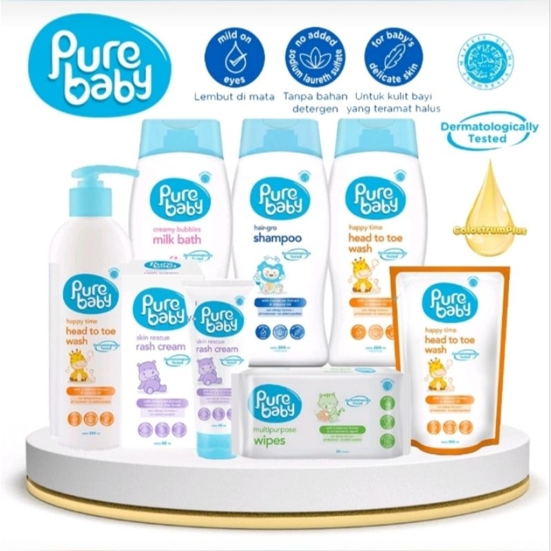 Pure baby shampo//purebaby bath // pure baby rasah cream //pure baby oil // pure baby hairlotion//pu