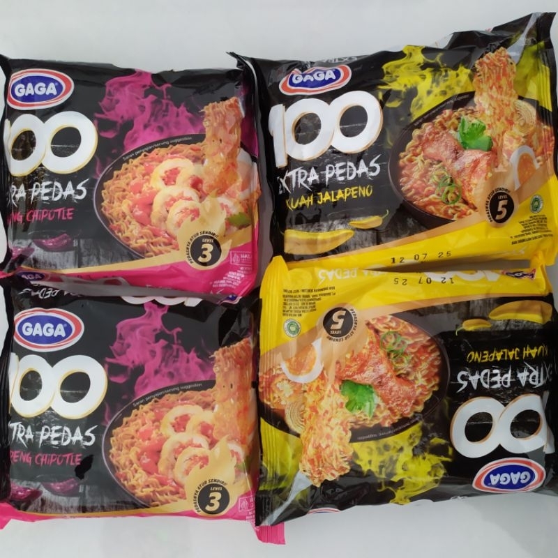 

4pcs mie gaga pedas