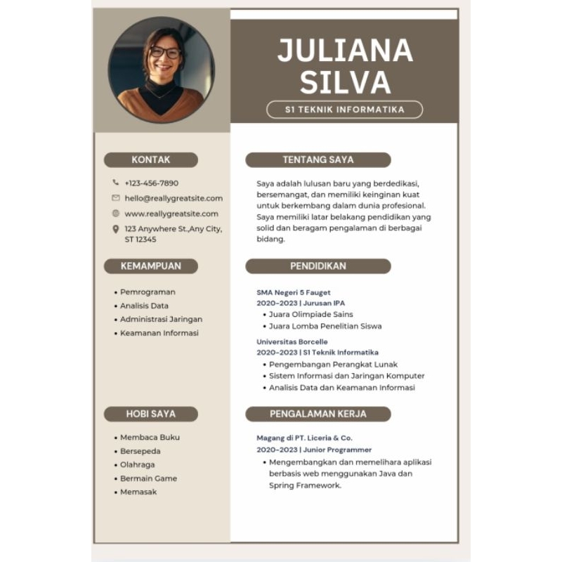 Jasa pembuatan CV pelamar