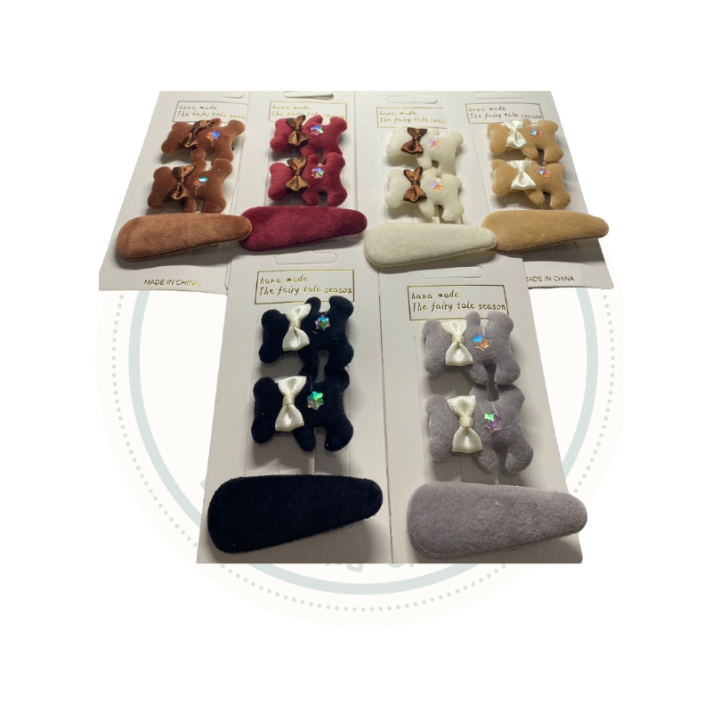 Jepit Beruang Set / Jepit Rambut anak Lucu / Jepit Rambut Gemas ? Jepit Korea