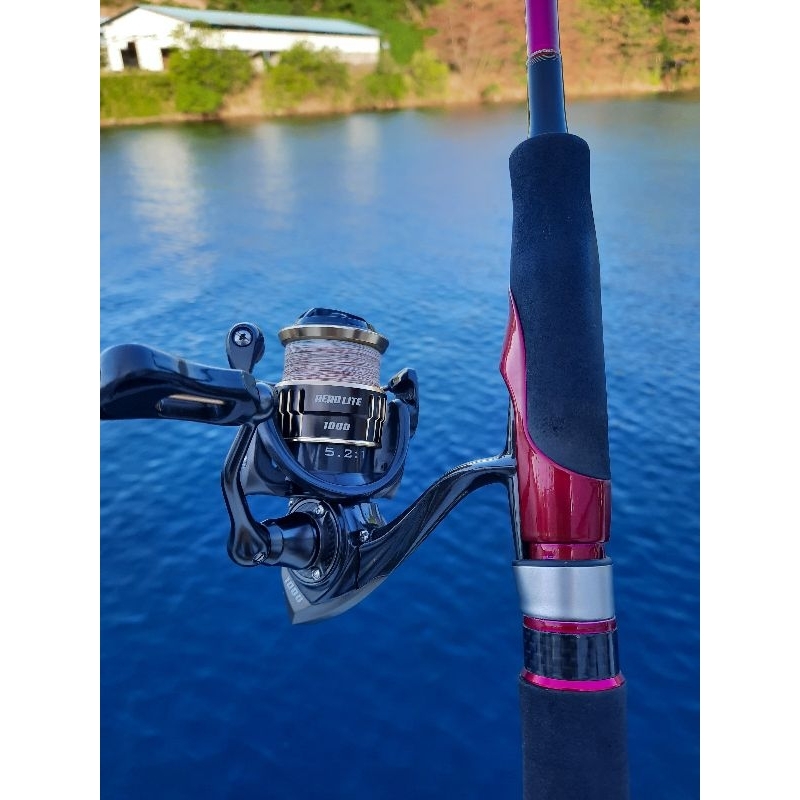 Joran Spinning Relix Nusantara Cangkek Pink 762 UL + Reel Spinning HammerHead Aerolite 1000 UL - Lim