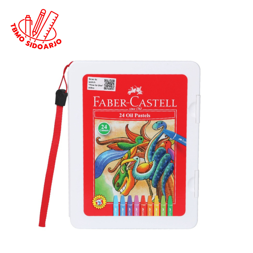 

TBMO Faber Castell Hexagonal Oil Pastel Crayon 24 Colours Warna 120089A