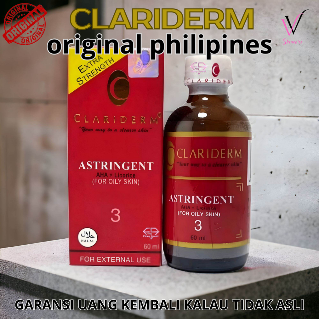 TONER CLARIDERM ASLI ORIGINAL 100% PHILIPINA / PHILIPINES /  Filipina / THAILAND / WHITENING