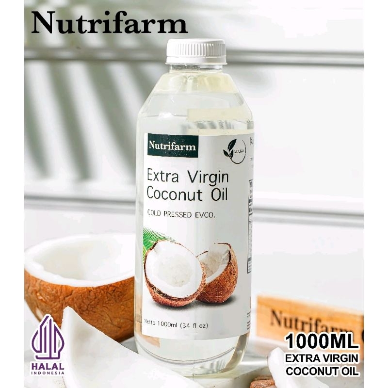 

MINYAK VCO VIRGIN COCONUT OIL 1 LITER 1L 1000ML NUTRIFARM - MINYAK KELAPA UNTUK BAYI