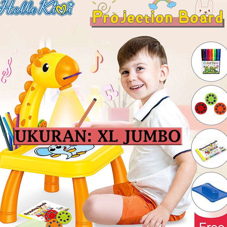 Best Promotion  Meja Belajar JUMBO Gambar Meja Gambar Anak Proyektor Meja Belajar Anak meja melukis 