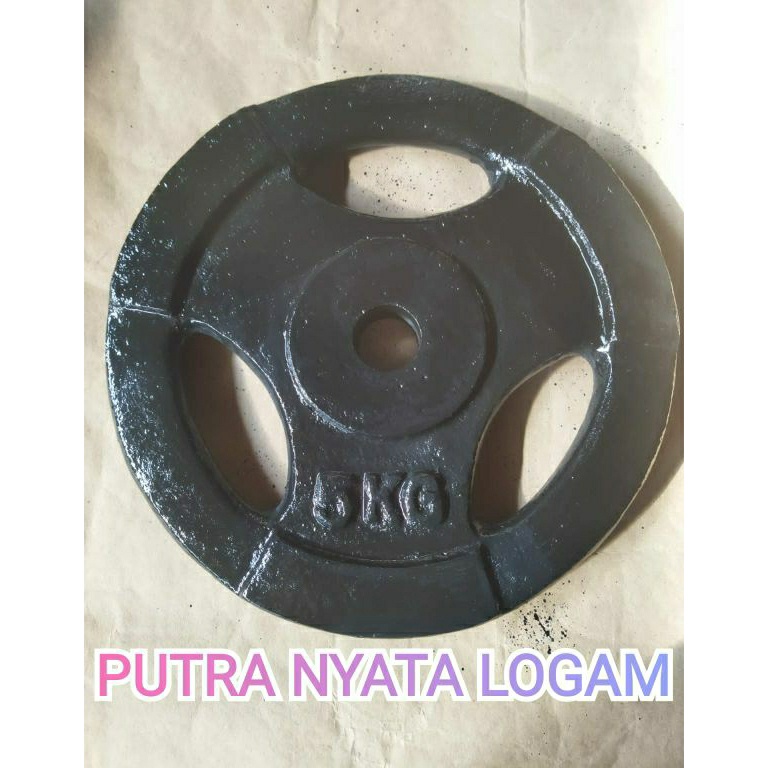 Pusat Grosir Plate Barbell Dumbell 5kg BAHAN BESI