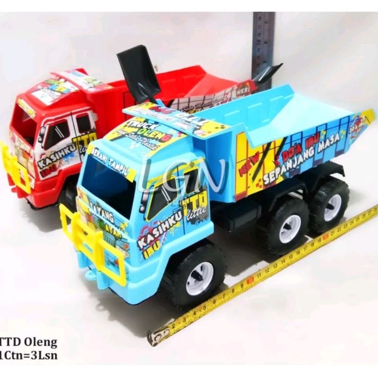 New Limited MAINAN DUMP TRUCK PASIR TRONTON MAINAN MOBIL DUMP TRUK JOMPLANG STIKER MURAH
