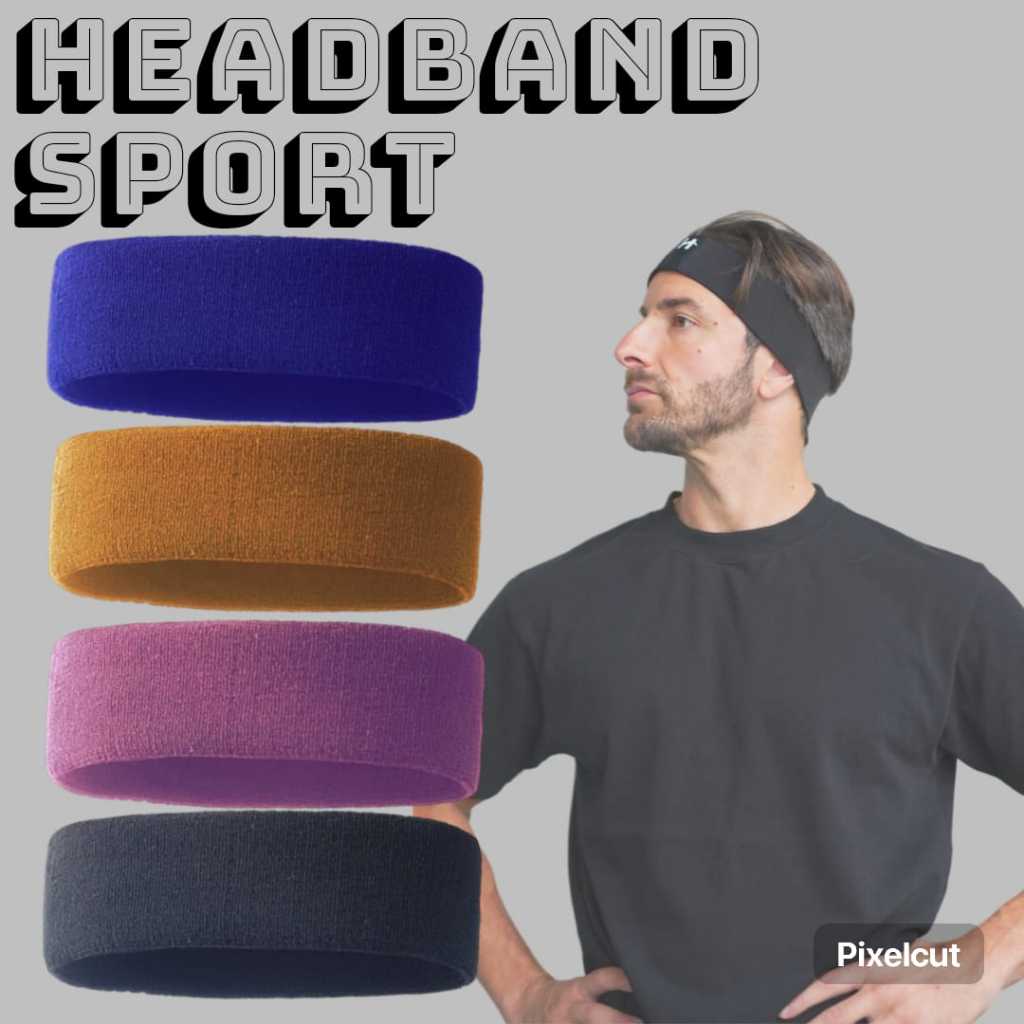 Ikat Kepala Olahraga Headband Olahraga Badminton Pria Wanita -Hairband