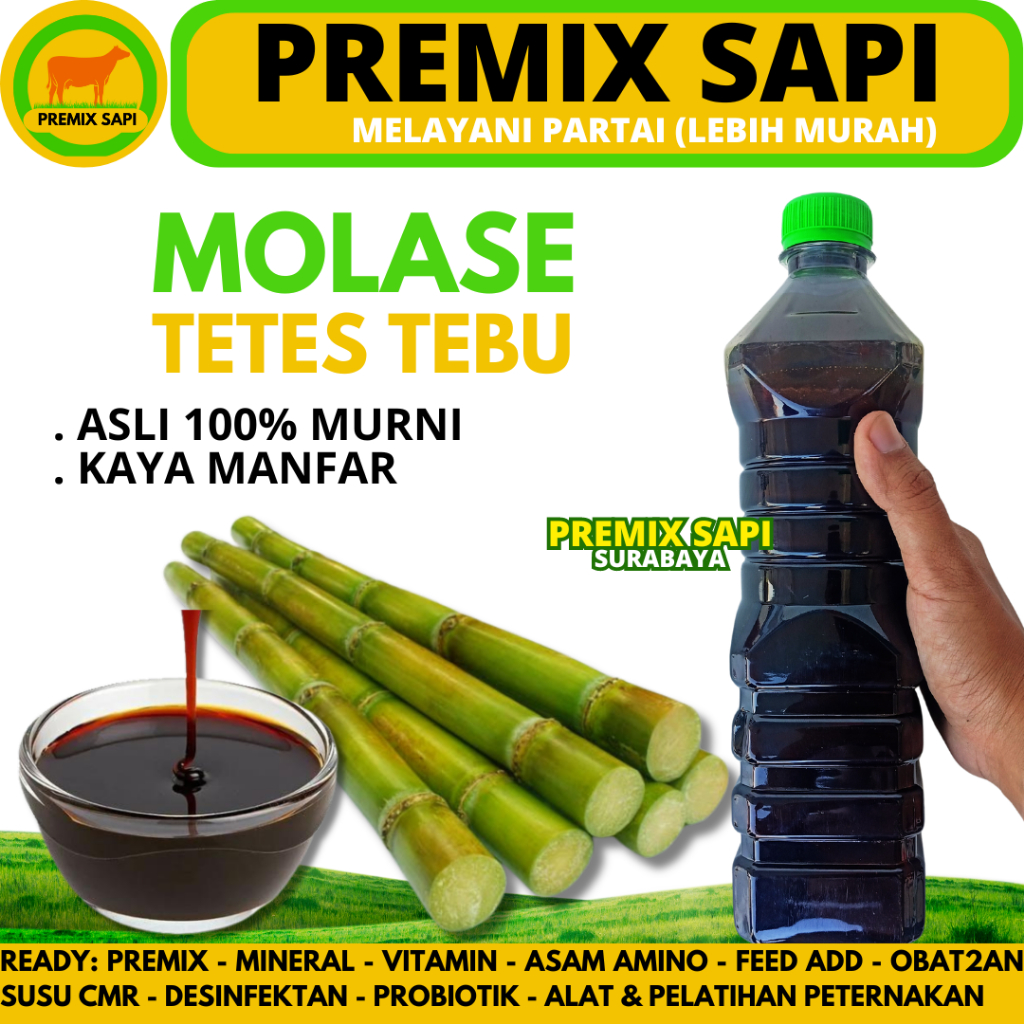 MOLASES TETES TEBU 1 KG - Tetes Tebu Murni Kental Berkualitas
