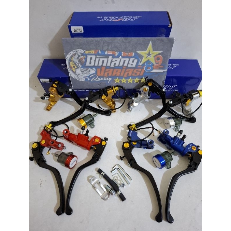 NEW ~  MASTER REM NSSN IZUMI RCS 18 WARNA SERIES 1SET HANDLE KIRI-KANAN  + 1TABUNG & DUDUKAN SPION C