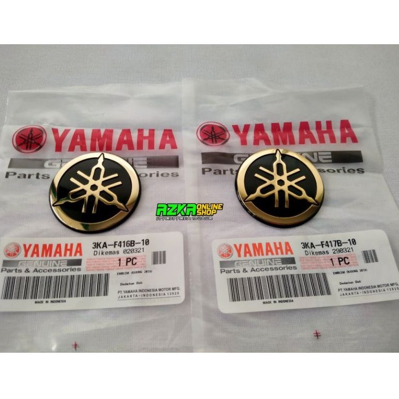 EMBLEM GARPUTALA TANGKI RX KING 2003 SE 20TH GOLD ORIGINAL YAMAHA