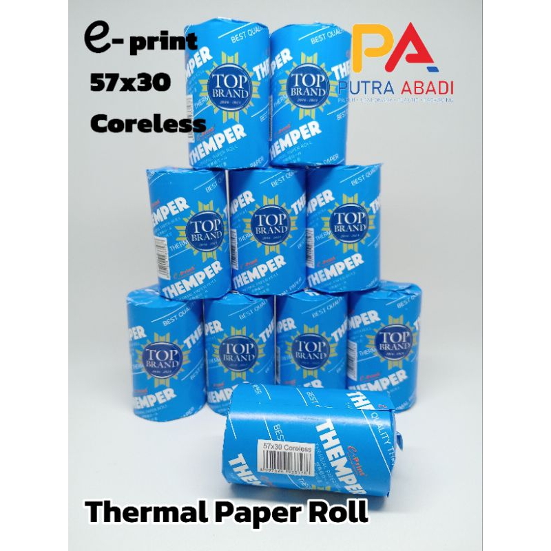 

Satu Roll E-Print Kertas Kasir / E-Print Thermal Paper Roll 57x30mm