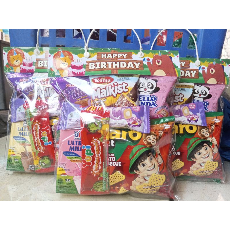 

Hampers Bingkisan ultah anak/Bingkisan ulang tahun Label Ac