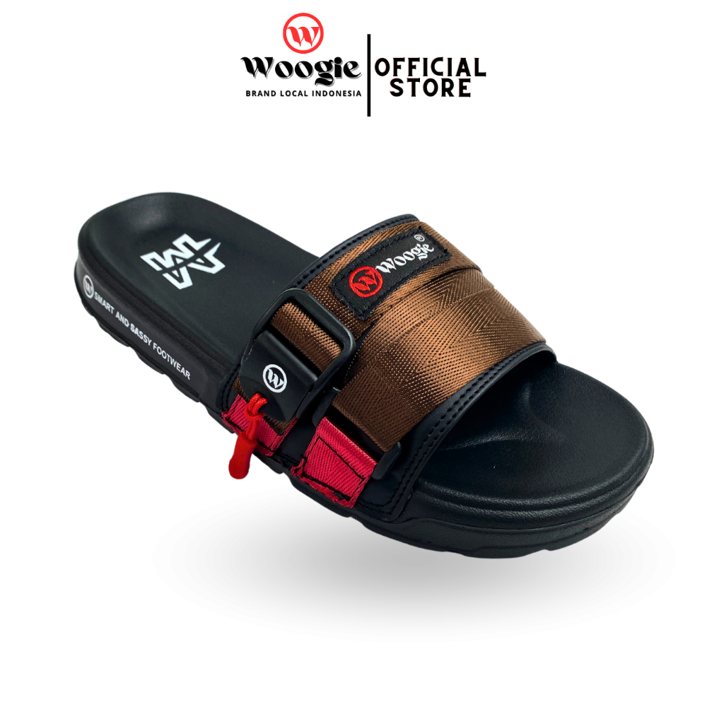 Sandal Woogie Jeff Selop Pria Wanita Tali Casual Premium