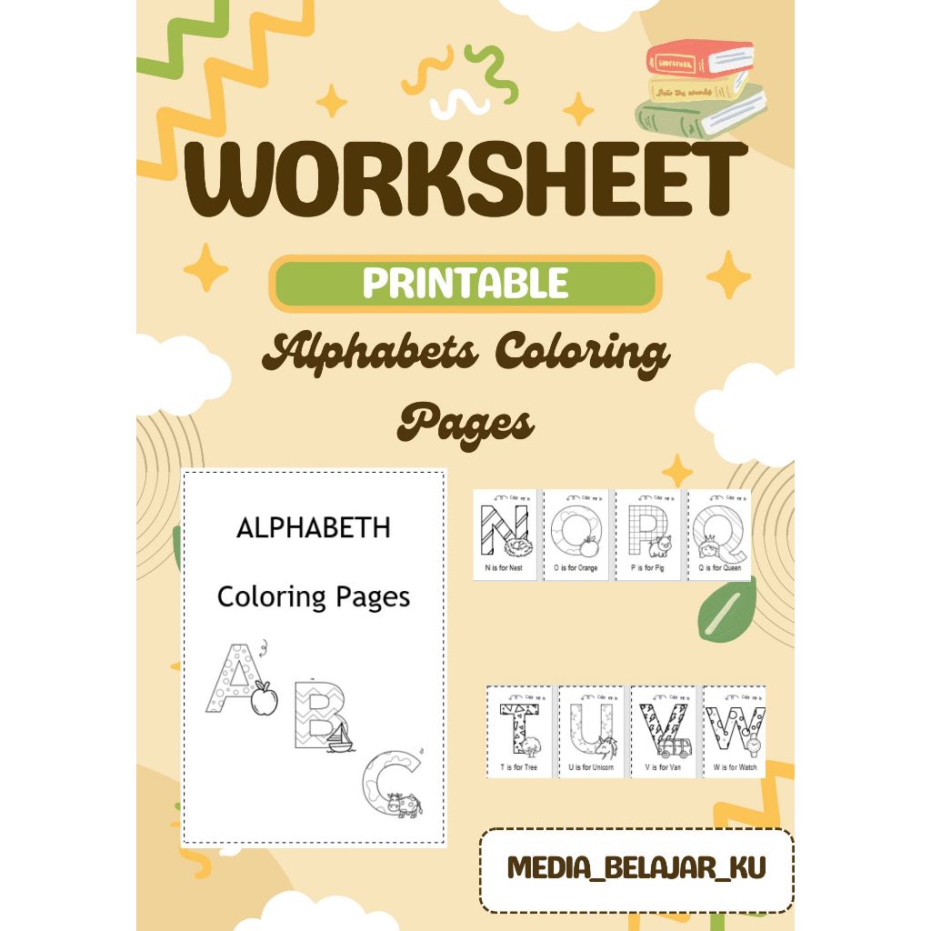 

Worksheet ALPHABETH Coloring Pages