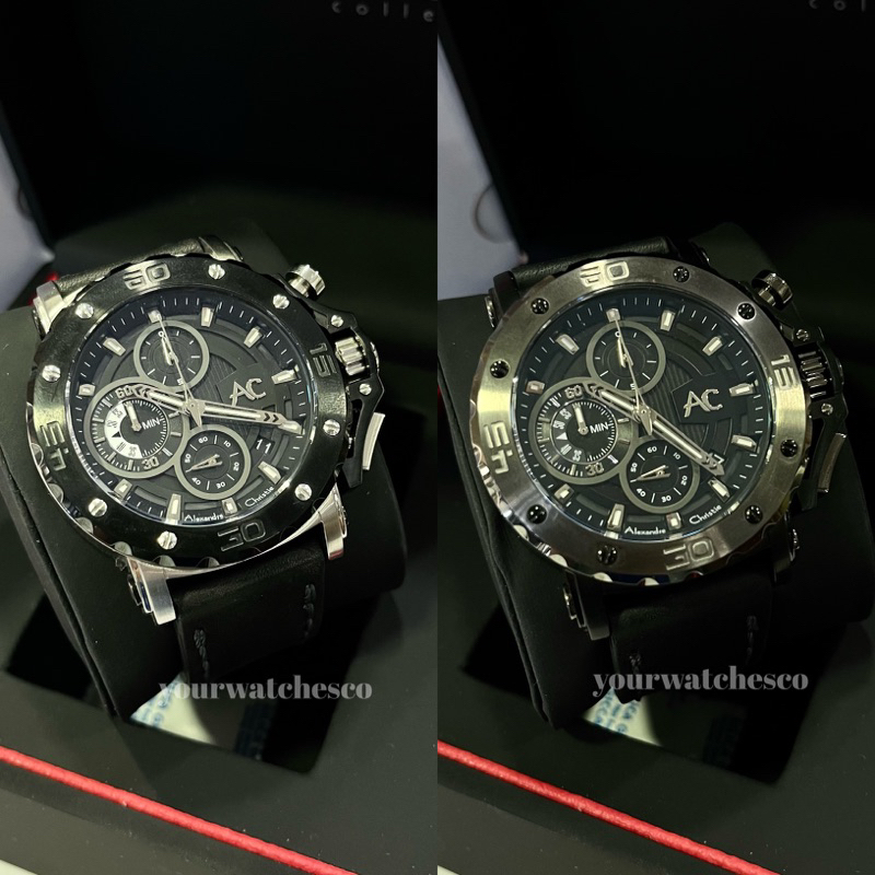 JAM TANGAN ALEXANDRE CHRISTIE PRIA AC9205 AC 9205 MC AC 9205MCL Leather Kulit