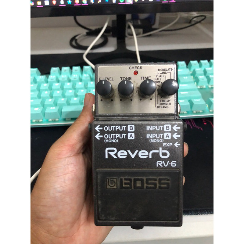 efek boss reverb rv6 bekas normal