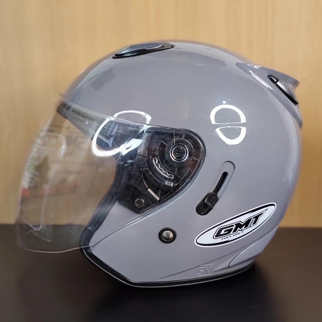 Helm Half Face GMT Original Double Visor Helem Motor SNI Murah Helmet