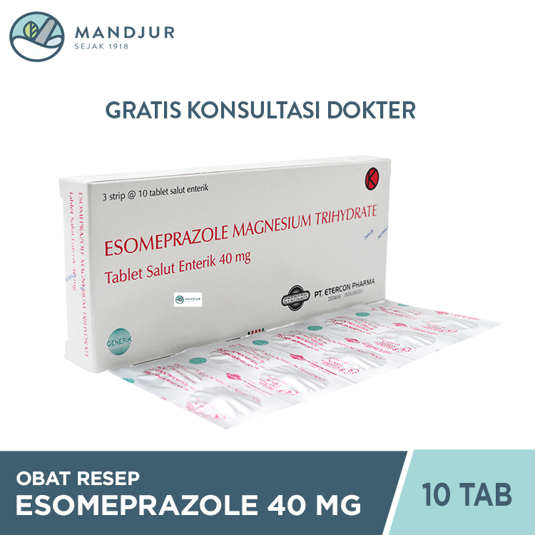 Esomeprazole 40 mg 10 Tablet