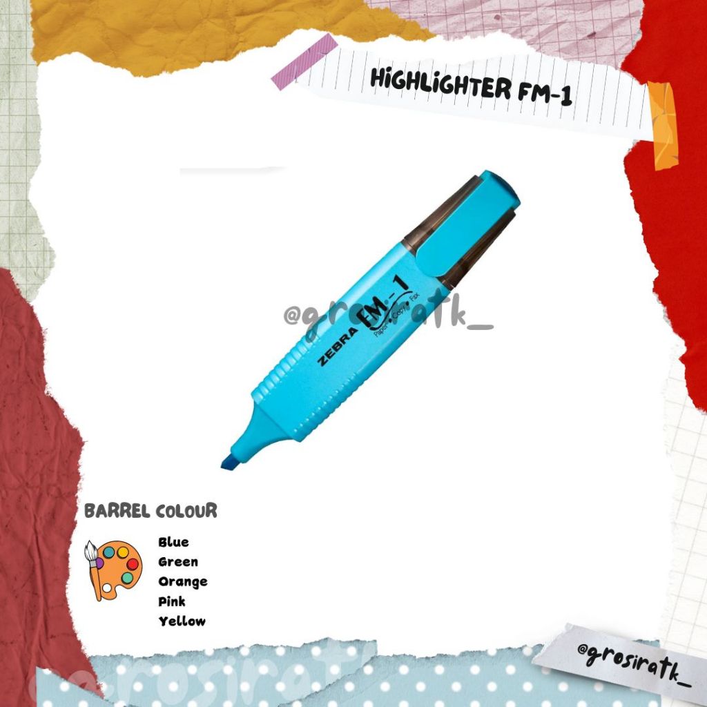 

Zebra Highlighter FM-1